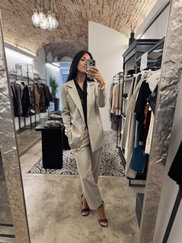 Giacca gessata lurex 2
