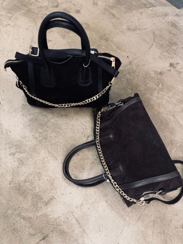 Borsa pelle scamosciata 1