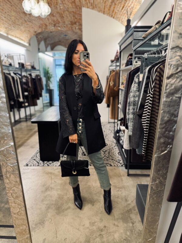 Gilet lungo spacchi 1