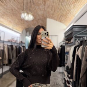 Maglia girocollo punti luce