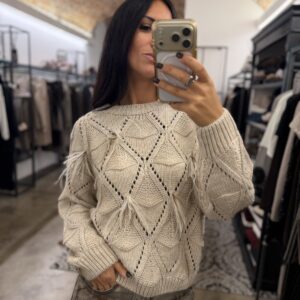 Maglia piume