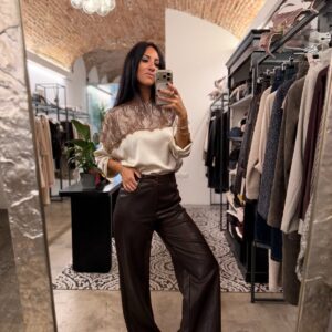 Pantalone ecopelle