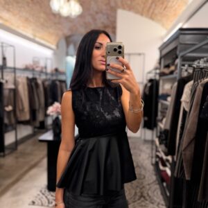 Top pizzo ecopelle