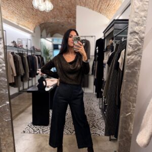 Pantalone palazzo denim