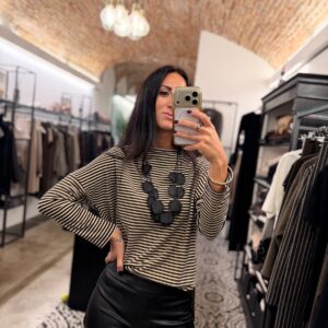 Maglia jersey barchetta rigata